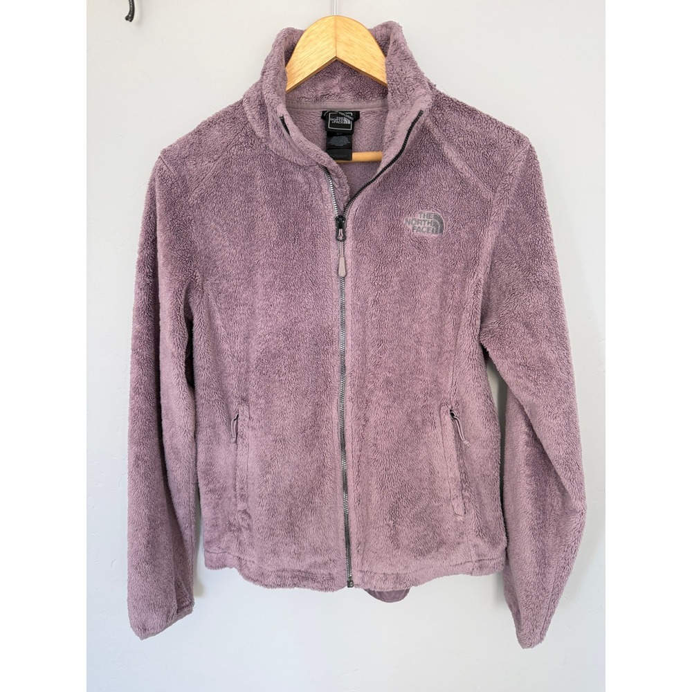 The North Face Osito Full Zip Fleece Jacket Womens Small Purple Mauve Soft Coat